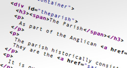 Screenshot of (X)HTML code