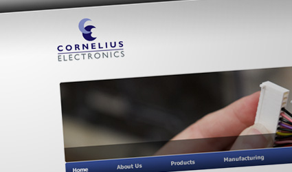 Small screenshot of Cornelius Electronics website